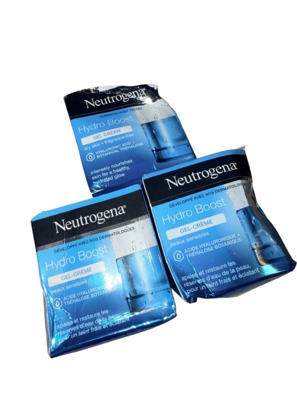 Neutrogena Hydro Boost Gel-Crรจme 50 mL each bundle of 3